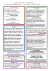 NEWSLETTER Mon 2nd June Sun 8th June 2025