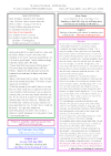 NEWSLETTER Mon 22nd June Sun 28th June 2026