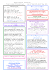 NEWSLETTER Mon 27th April Sun 3rd May 2026