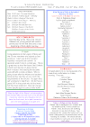 NEWSLETTER Mon 4th May Sun10th May 2026