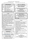 NEWSLETTER Mon 29th Sept 4th Oct 2025